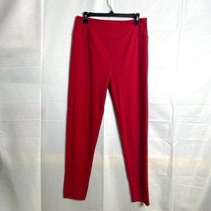 lularoe tall & curvy solid color bright red leggings
